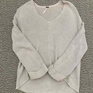 Free People Gray Slouchy Sweater